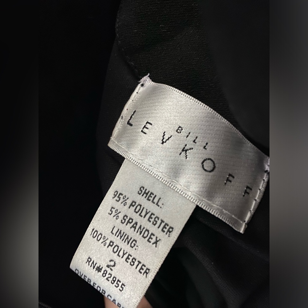 Formal Bill Levkoff blck bridesmaids dress